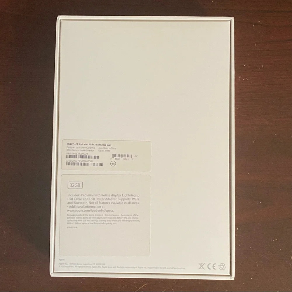 Factory Reset, Pre-Owned Apple iPad Mini 2 Tablet WiFi 32GB Space Grey ME277LL/A